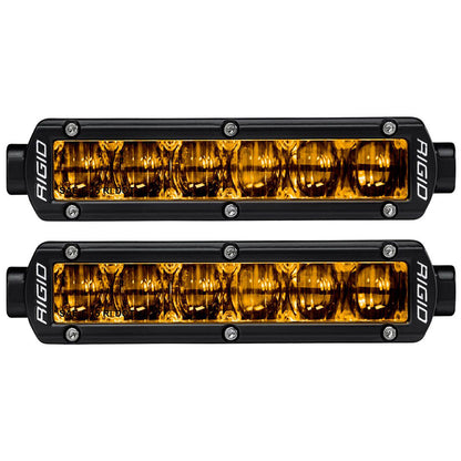 Suncoast Marine and Auto offers RIGID Industries 6" SR-Series SAE Compliant Fog Light - Black w/Yellow Light [906704]