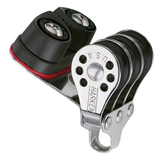 Suncoast Marine and Auto offers Harken 22mm Triple Micro Block w/Cam Cleat- Fishing [230F]