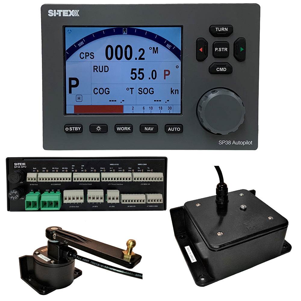 Suncoast Marine and Auto offers SI-TEX SP38-2 Autopilot Core Pack Including Flux Gate Compass Rotary Feedback, No Pump [SP38-2]