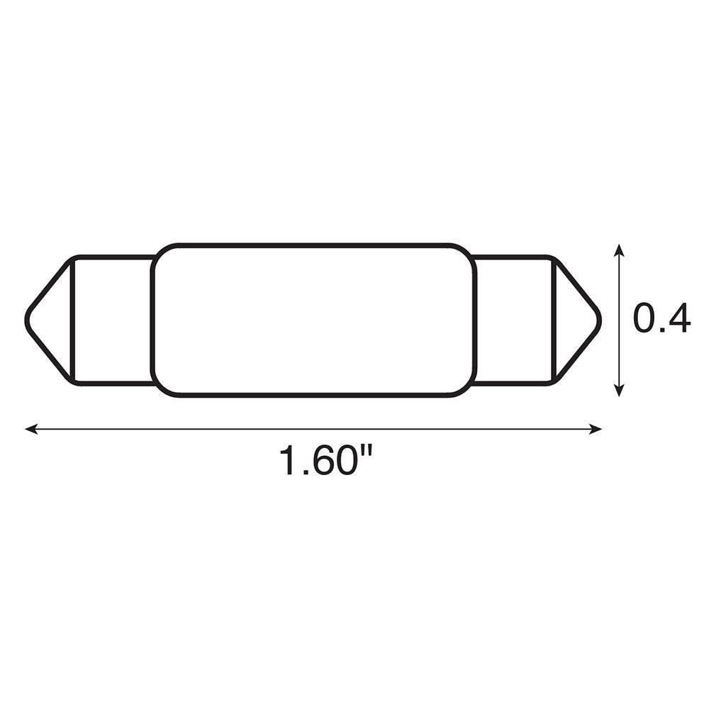 Suncoast Marine and Auto offers Ancor Bulb, Festoon, 12V - .97A - 10W - 12CP - 2-Pieces [522112]