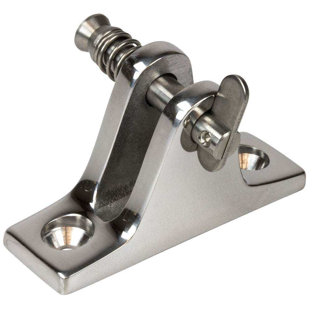 Suncoast Marine and Auto offers Sea-Dog Stainless Steel Angle Base Deck Hinge - Removable Pin [270235-1]