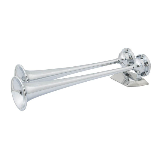 Suncoast Marine and Auto offers Marinco 12V Chrome Plated Dual Trumpet Air Horn [10106]