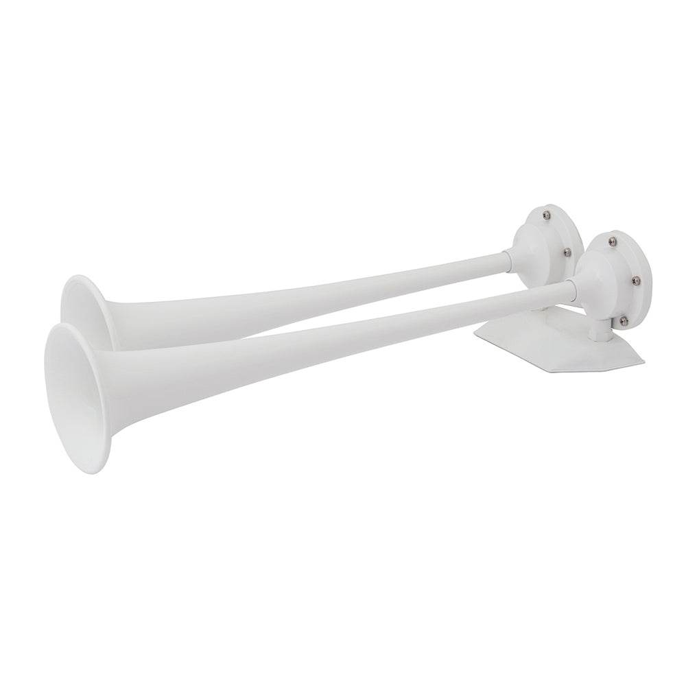 Suncoast Marine and Auto offers Marinco 12V White Epoxy Coated Dual Trumpet Air Horn [10122]