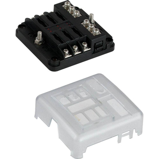 Suncoast Marine and Auto offers Sea-Dog Blade Style LED Indicator Fuse Block w/Negative Bus Bar - 6 Circuit [445185-1]