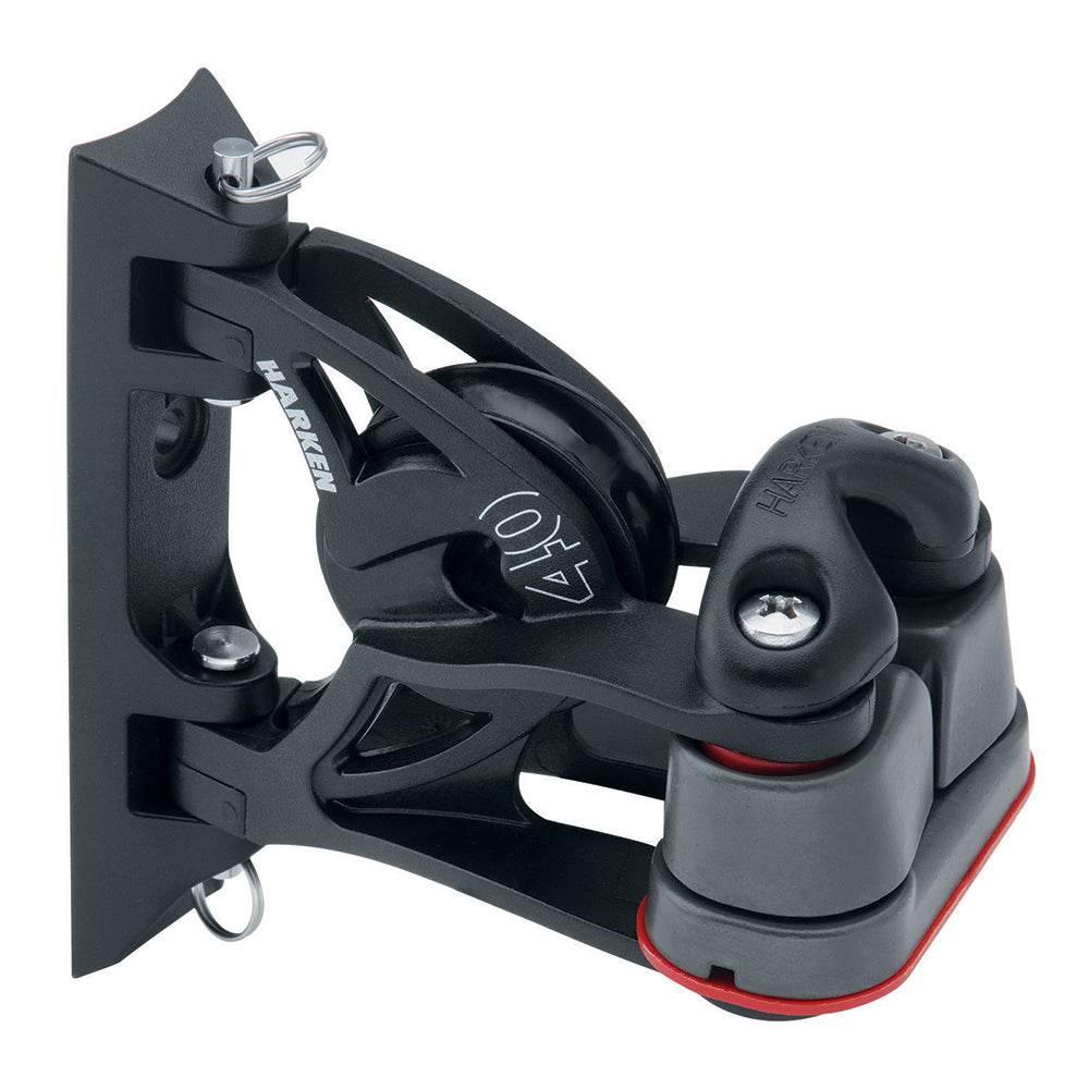 Suncoast Marine and Auto offers Harken 40mm Carbo Air Pivoting Lead Block w/Aluminum Cam-Matic Cleat [2156]