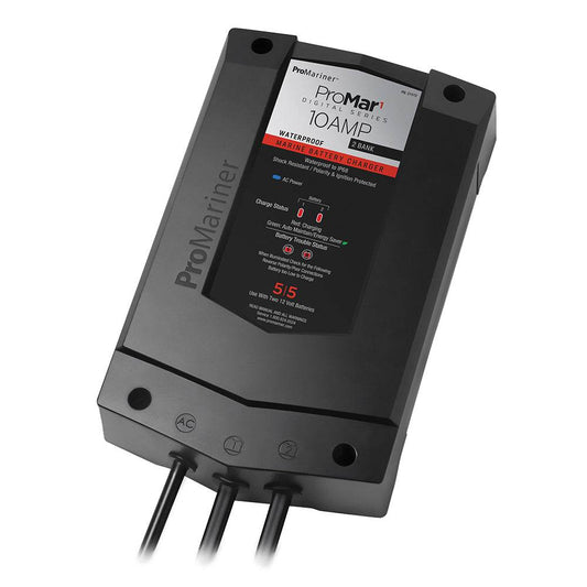 Suncoast Marine and Auto offers ProMariner ProMar1 DS Digital - 10 Amp - 2 Bank Charger [31510]