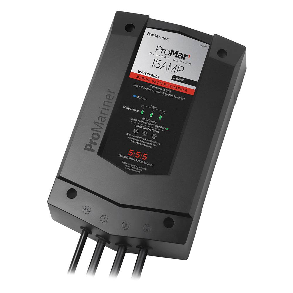 Suncoast Marine and Auto offers ProMariner ProMar1 DS Digital - 15 Amp - 3 Bank Charger [31515]