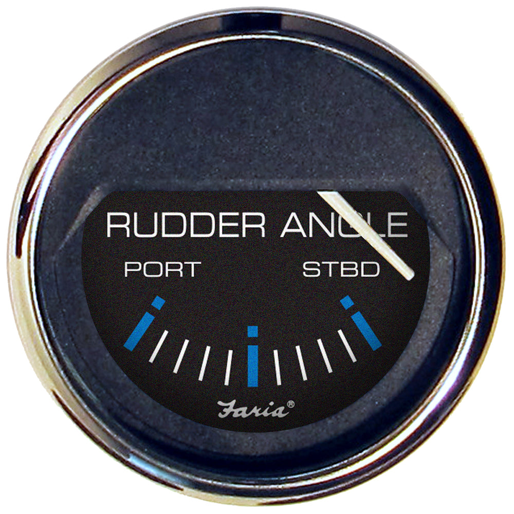 Suncoast Marine and Auto offers Faria Chesapeake Black 2" Rudder Angle Indicator Gauge [13725]