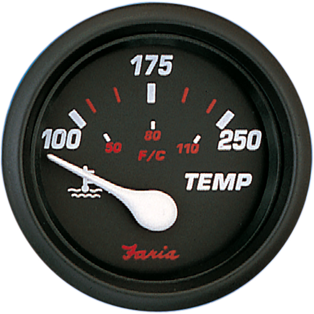 Suncoast Marine and Auto offers Faria Professional Red 2" Water Temp [14604]