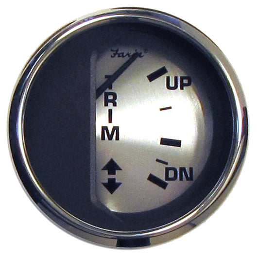 Suncoast Marine and Auto offers Faria Spun Silver 2" Trim Gauge f/Mercury/Mariner/Mercruiser/Volvo DP Yamaha (01 Newer) [16016]