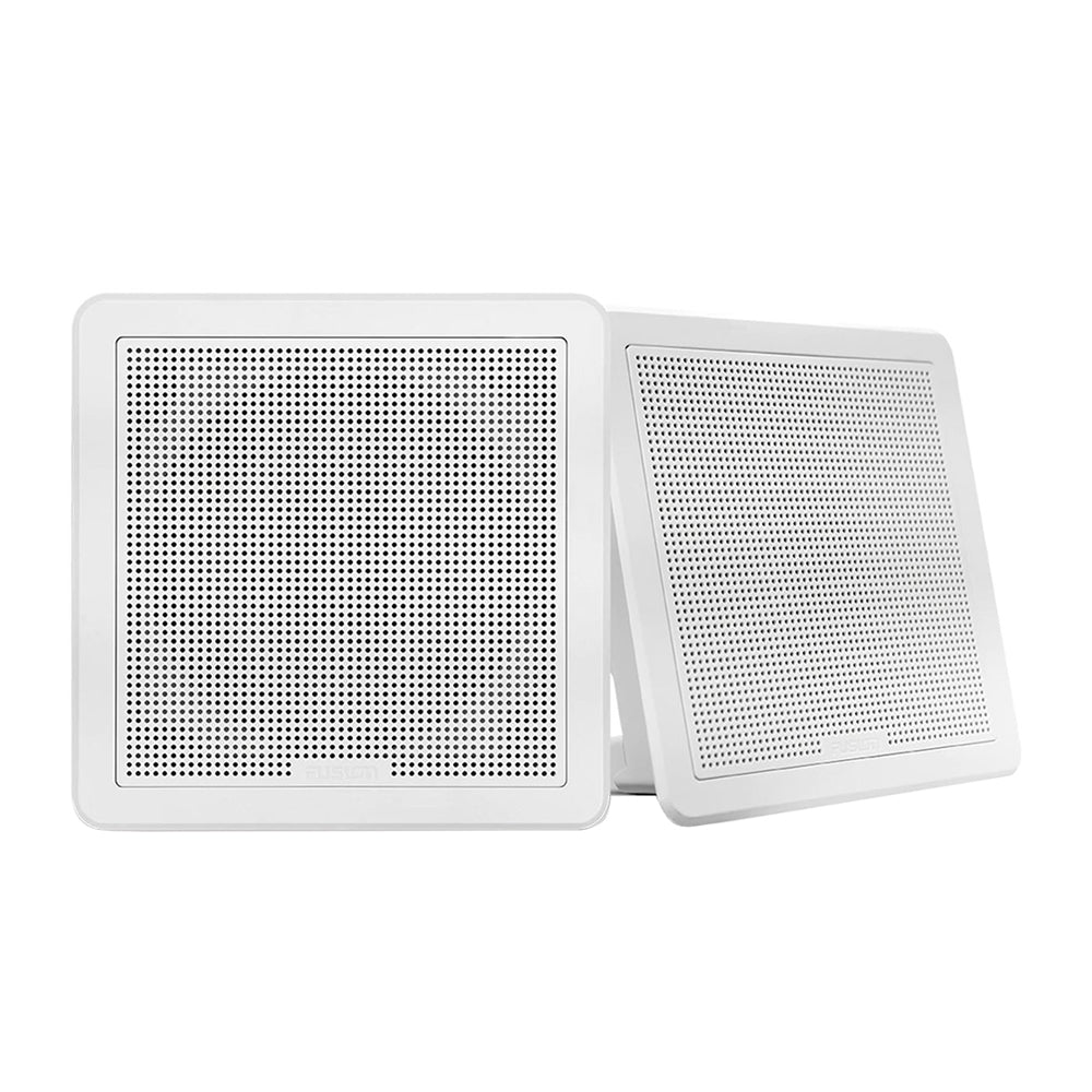 Suncoast Marine and Auto offers Fusion FM-65SW FM Series 6.5" 120 Flush Mount Square Marine Speakers - White Grill - 120W [010-02299-10]