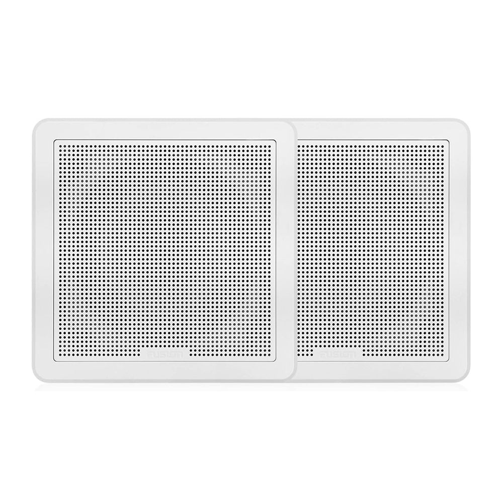 Suncoast Marine and Auto offers Fusion FM-65SW FM Series 6.5" 120 Flush Mount Square Marine Speakers - White Grill - 120W [010-02299-10]