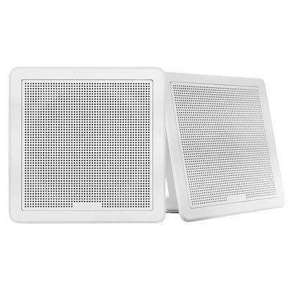 Suncoast Marine and Auto offers Fusion FM-F77SW FM Series 7.7" Flush Mount Square Marine Speakers - White Grill - 200W [010-02300-10]