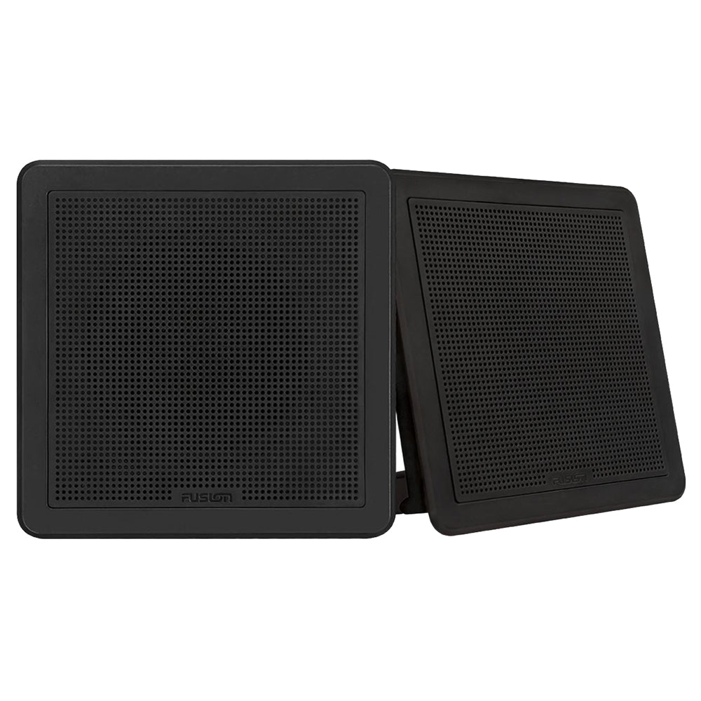 Suncoast Marine and Auto offers Fusion FM-F77RB FM Series 7.7" Flush Mount Square Marine Speakers - Black Grill - 200W [010-02300-11]