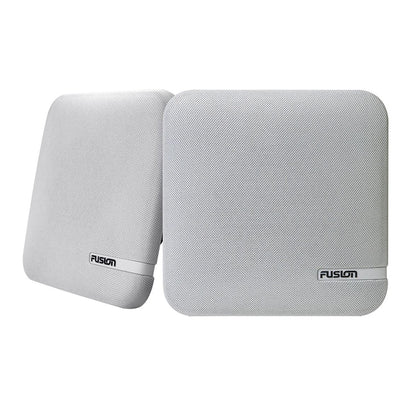 Suncoast Marine and Auto offers Fusion SM-F65CW SM Series 6.5" Shallow Mount Square Speakers - White Cloth Grill - 100W [010-02263-10]