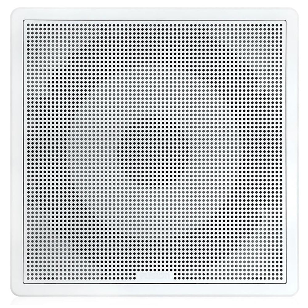 Suncoast Marine and Auto offers Fusion FM-S10SW FM Series 10" 400W Flush Mount Marine Subwoofer - Square Grill - White [010-02301-10]