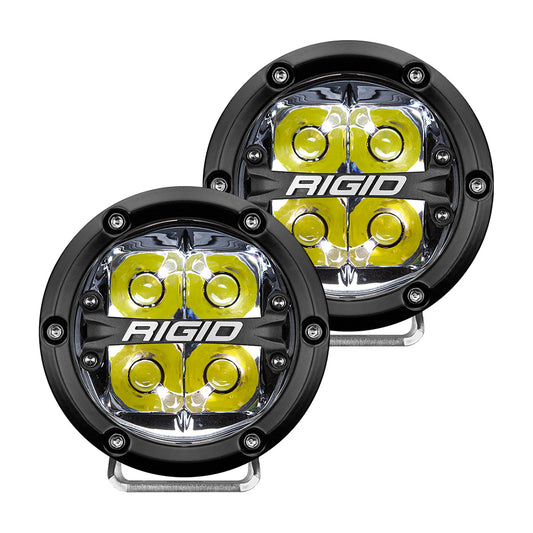 Suncoast Marine and Auto offers RIGID Industries 360-Series 4" LED Off-Road Spot Beam w/White Backlight - Black Housing [36113]