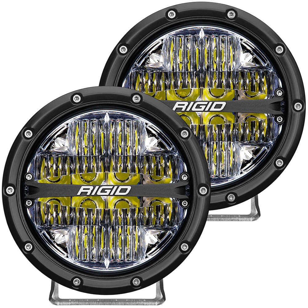 Suncoast Marine and Auto offers RIGID Industries 360-Series 6" LED Off-Road Fog Light Drive Beam w/White Backlight - Black Housing [36204]