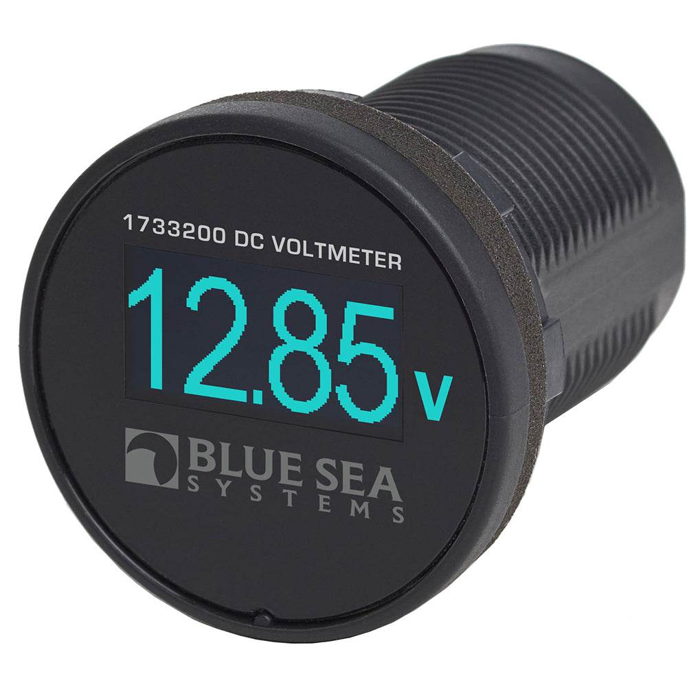 Suncoast Marine and Auto offers Blue Sea 1733200 Mini OLED Voltmeter - Blue [1733200]