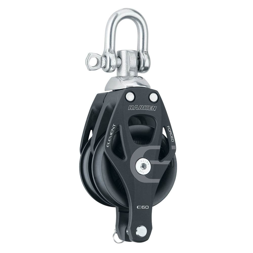 Suncoast Marine and Auto offers Harken 60mm Double Aluminum Element Block w/Swivel Becket [6270]