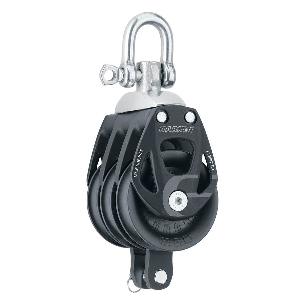 Suncoast Marine and Auto offers Harken 60mm Triple Aluminum Element Block w/Swivel Becket [6273]