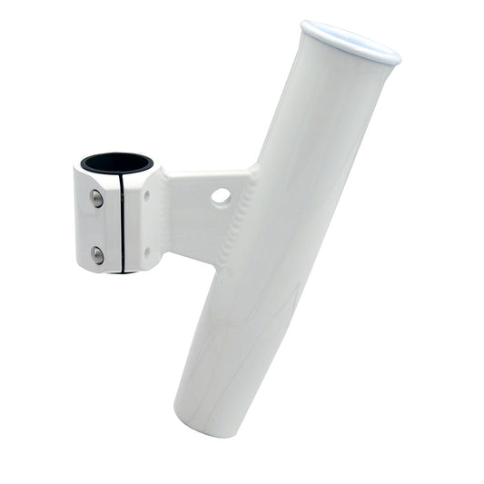 Suncoast Marine and Auto offers C.E. Smith Aluminum Vertical Clamp-On Rod Holder 1-2/3" OD White Powdercoat w/Sleeve [53726]