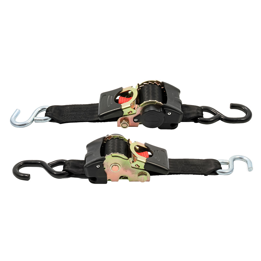 Suncoast Marine and Auto offers Camco Retractable Tie Down Straps - 2" Width 6 Dual Hooks [50031]