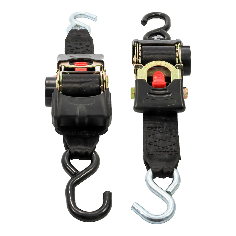 Suncoast Marine and Auto offers Camco Retractable Tie Down Straps - 2" Width 6 Dual Hooks [50031]