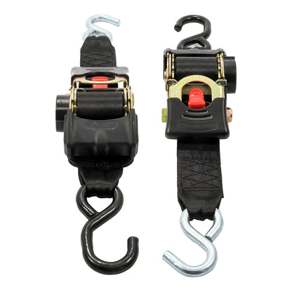 Suncoast Marine and Auto offers Camco Retractable Tie Down Straps - 2" Width 6 Dual Hooks [50031]