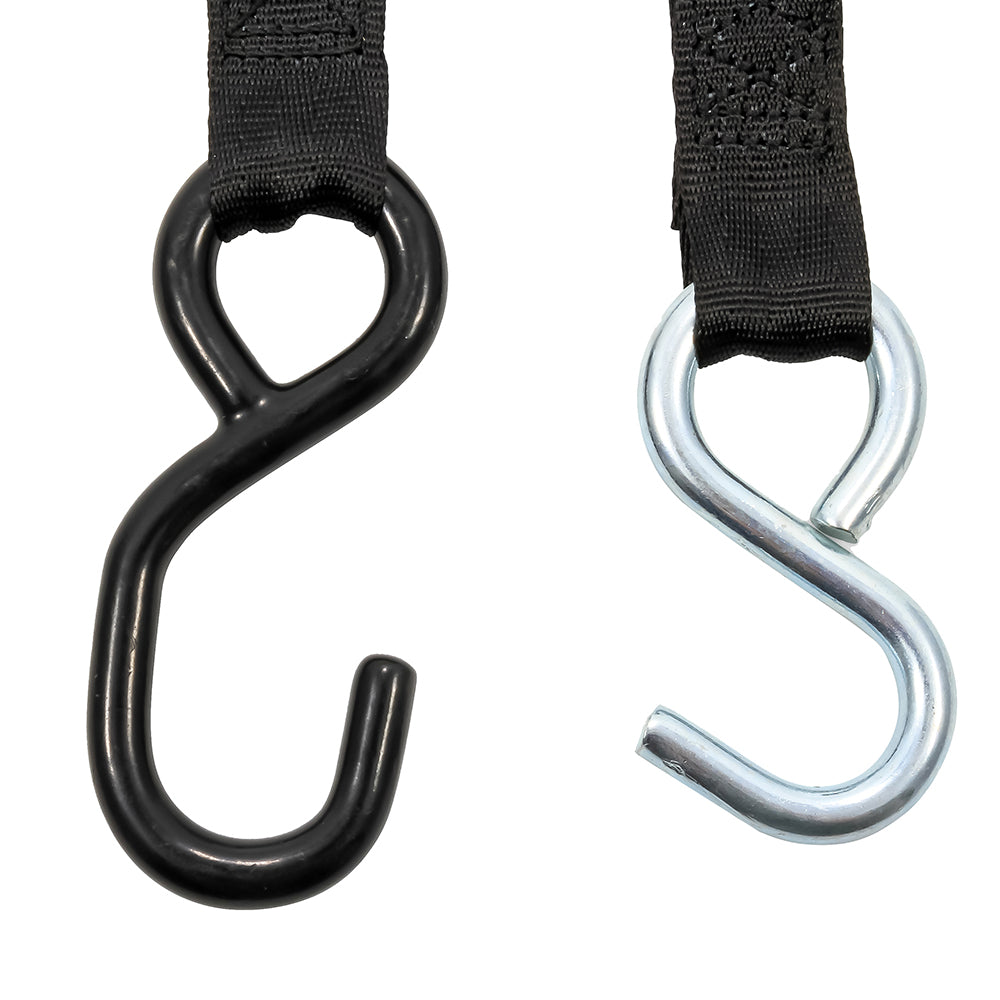 Suncoast Marine and Auto offers Camco Retractable Tie-Down Straps - 1" Width 6 Dual Hooks [50033]