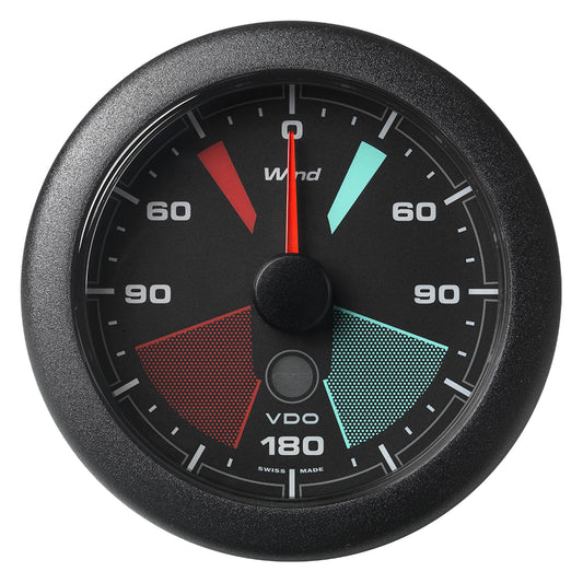 Suncoast Marine and Auto offers Veratron 3-3/8" (85MM) OceanLink Apparent/True Wind Angle Gauge - Black Dial Bezel [A2C1957400001]