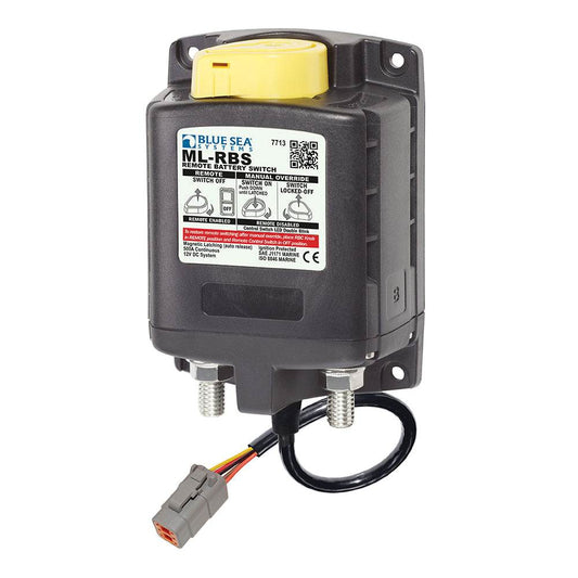 Suncoast Marine and Auto offers Blue Sea 7713100 ML-RBS Remote Battery Switch w/Manual Control Auto Release Deutsch Connector - 12V [7713100]