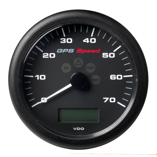 Suncoast Marine and Auto offers Veratron 4-1/4" (110MM) ViewLine GPS Speedometer 0-70 KNOTS/KMH/MPH - 8 to 16V Black Dial Bezel [A2C59501781]