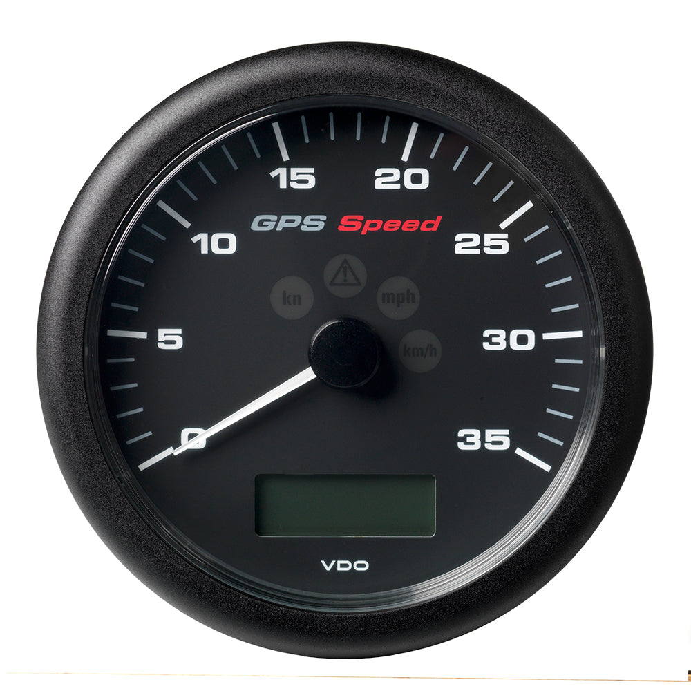 Suncoast Marine and Auto offers Veratron 4-1/4" (110MM) ViewLine GPS Speedometer 0-35 KNOTS/KMH/MPH - 8 to 16V Black Dial Bezel [A2C59501782]