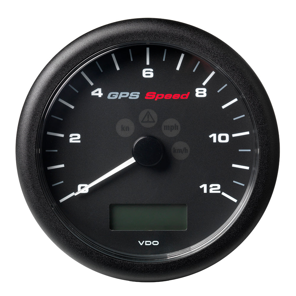 Suncoast Marine and Auto offers Veratron 4-1/4" (110MM) ViewLine GPS Speedometer 0-12 KNOTS/KMH/MPH - 8 to 16V Black Dial Bezel [A2C59501987]