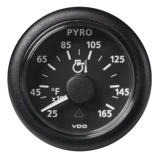 Suncoast Marine and Auto offers Veratron 52 MM (2-1/16") ViewLine Pyrometer - 250 to 1650F - Black Dial Bezel [A2C59512334]