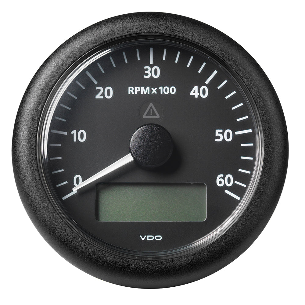 Suncoast Marine and Auto offers Veratron 3-3/8" (85MM) ViewLine Tachometer w/Multi-Function Display - 0 to 6000 RPM - Black Dial Bezel [A2C59512393]