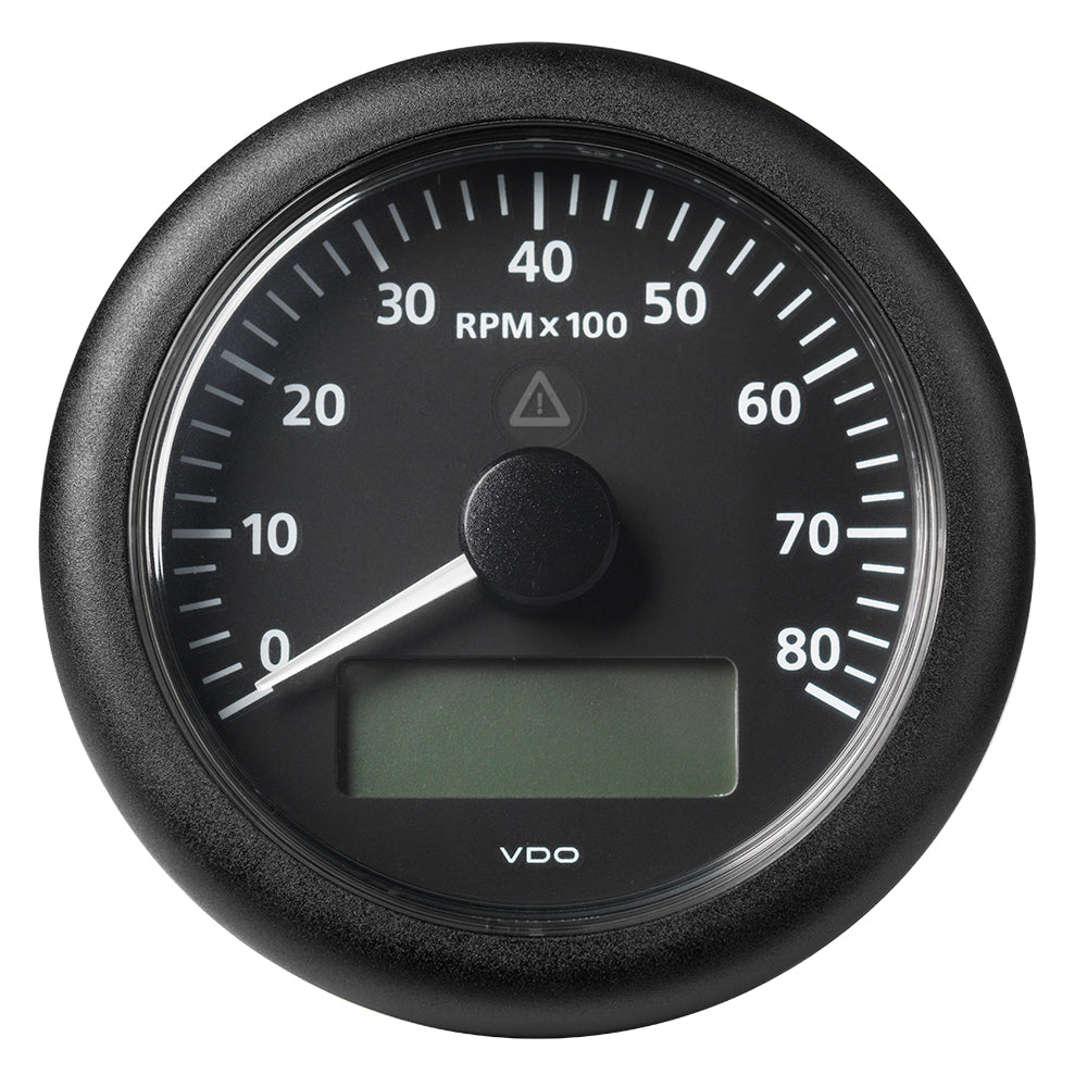 Suncoast Marine and Auto offers Veratron 3-3/8" (85MM) ViewLine Tachometer with Multi-Function Display - 0 to 8000 RPM - Black Dial Bezel [A2C59512395]