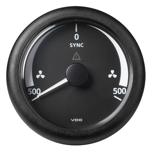 Suncoast Marine and Auto offers Veratron 3-3/8" (85MM) ViewLine Synchronizer -500/+500 RPM - 8 to 32V - Black Dial Bezel [A2C59512402]