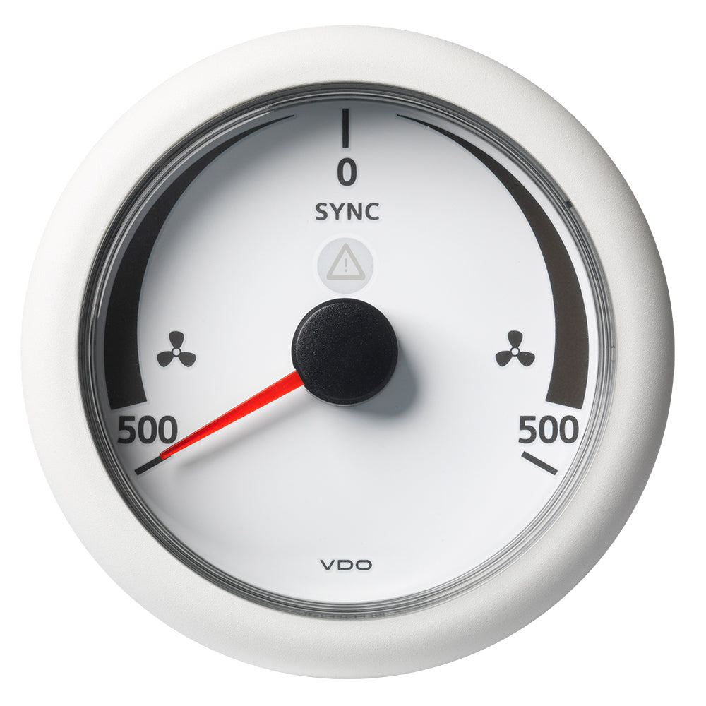 Suncoast Marine and Auto offers Veratron 3-3/8" (85MM) ViewLine Synchronizer -500/+500 RPM - 8 to 32V - White Dial Bezel [A2C59512403]