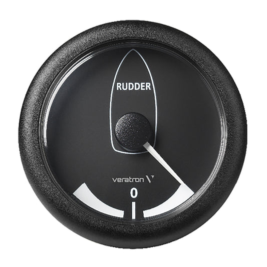 Suncoast Marine and Auto offers Veratron 3-3/8" (85MM) ViewLine Rudder Angle Indicator -45/+45 - 8 to 32V - Black Dial Bezel [A2C59512410]