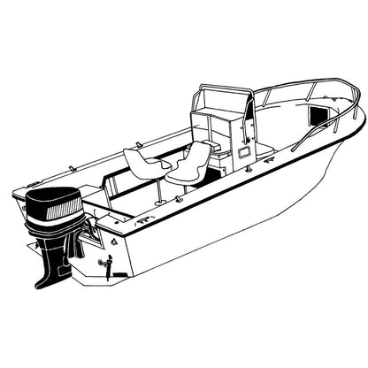 Suncoast Marine and Auto offers Carver Performance Poly-Guard Styled-to-Fit Boat Cover f/20.5 V-Hull Center Console Fishing Boat - Grey [70020P-10]