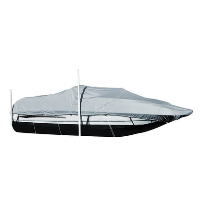 Suncoast Marine and Auto offers Carver Performance Poly-Guard Styled-to-Fit Boat Cover f/20.5 Sterndrive Deck Boats w/Walk-Thru Windshield - Grey [95120P-10]