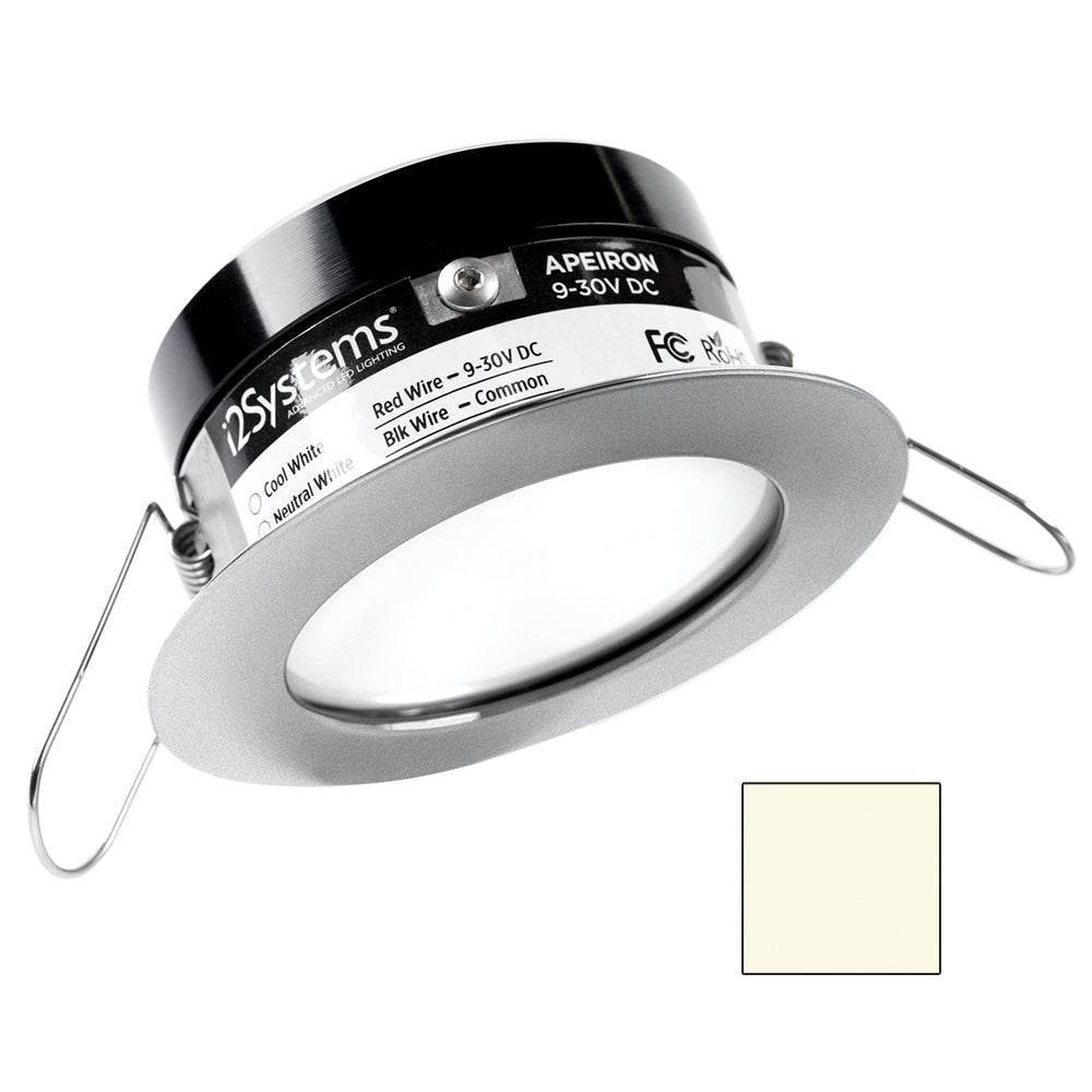 Suncoast Marine and Auto offers i2Systems Apeiron PRO A503 - 3W Spring Mount Light - Round - Neutral White - Brushed Nickel Finish [A503-41BBD]