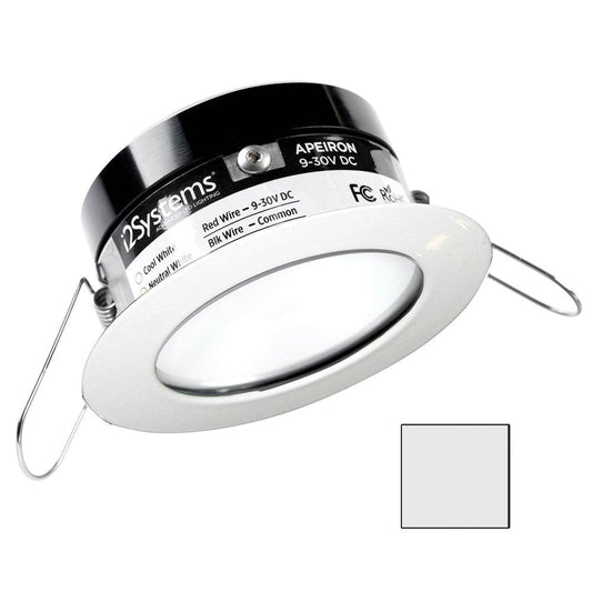 Suncoast Marine and Auto offers i2Systems Apeiron PRO A503 - 3W Spring Mount Light - Round - Cool White - White Finish [A503-31AAG]