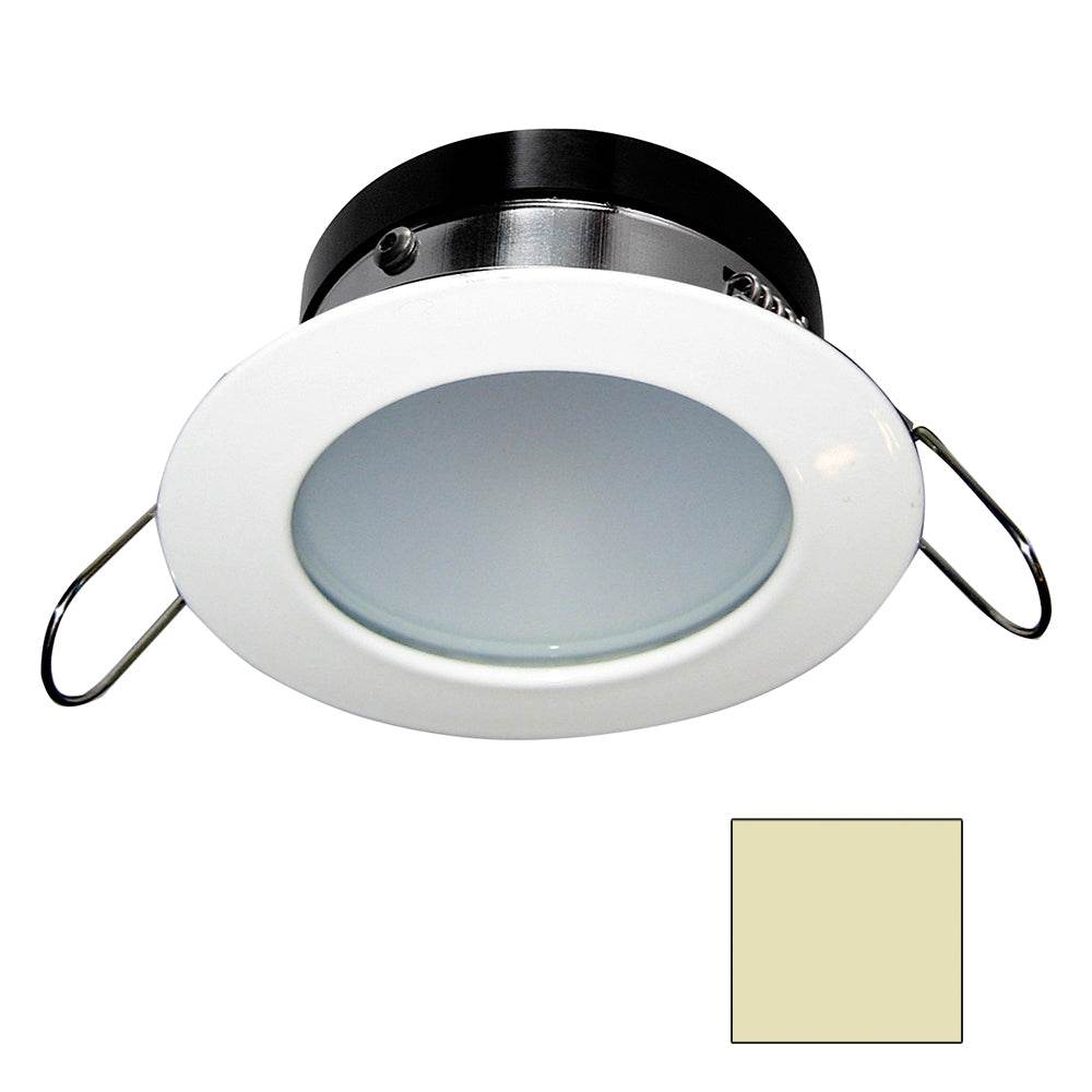 Suncoast Marine and Auto offers i2Systems Apeiron A1110Z - 4.5W Spring Mount Light - Round - Warm White - White Finish [A1110Z-31CAB]