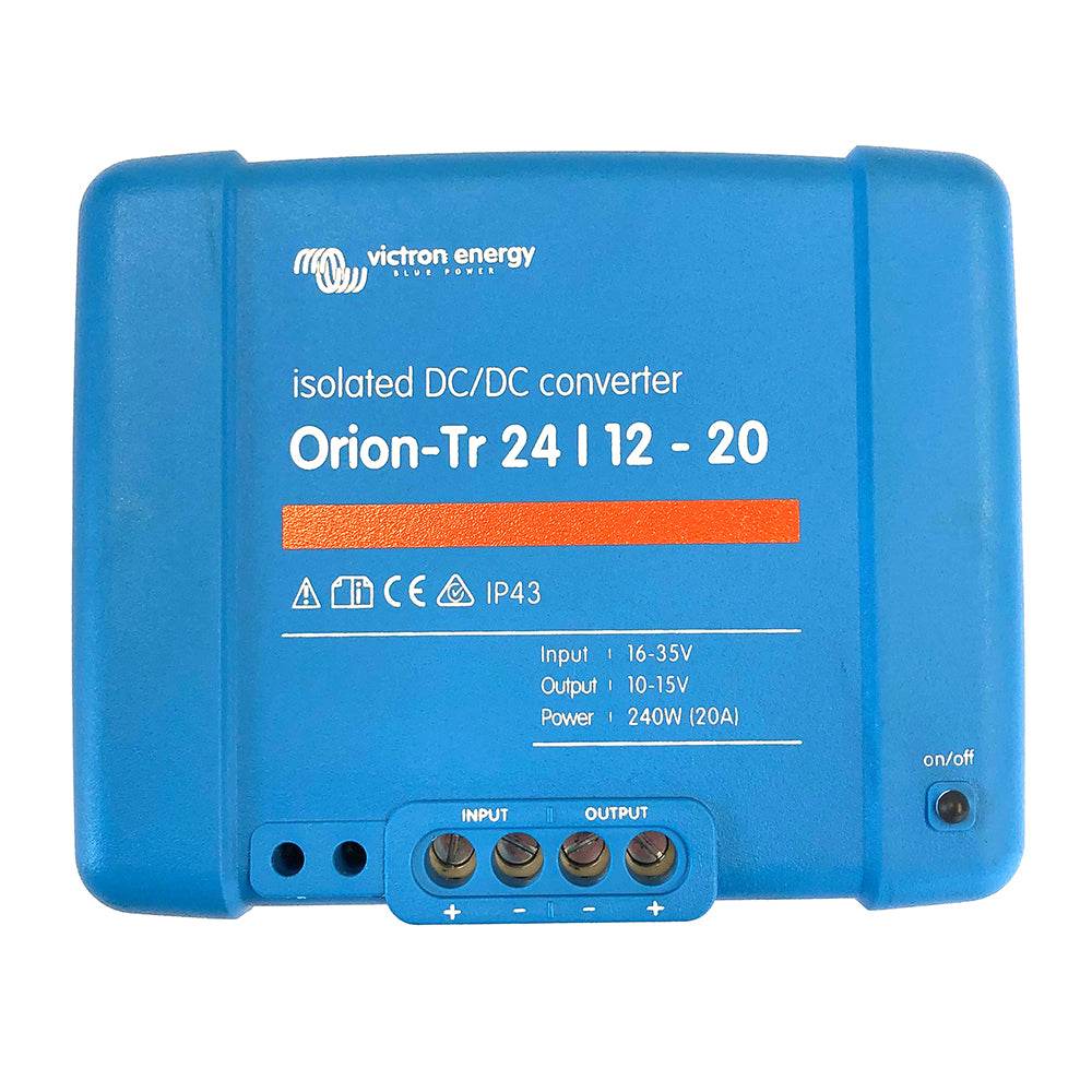 Suncoast Marine and Auto offers Victron Orion-TR DC-DC Converter - 24 VDC to 12 VDC - 20AMP Isolated [ORI241224110]