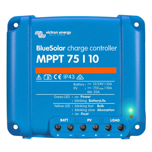 Suncoast Marine and Auto offers Victron BlueSolar MPPT Charge Controller - 75V - 10AMP - UL Approved [SCC010010050R]