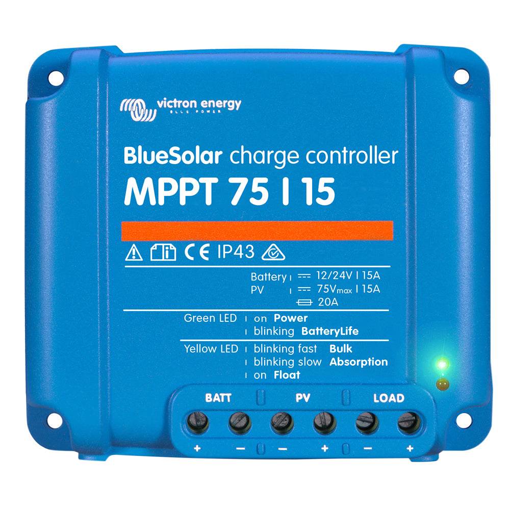 Suncoast Marine and Auto offers Victron BlueSolar MPPT Charge Controller - 75V - 15AMP - UL Approved [SCC010015050R]