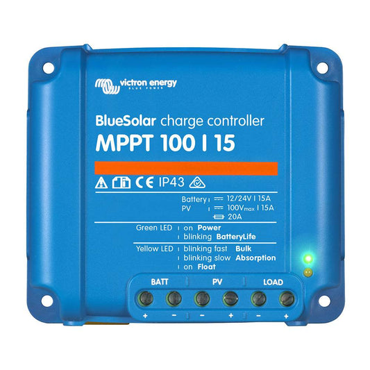 Suncoast Marine and Auto offers Victron BlueSolar MPPT Charge Controller - 100V - 15AMP - UL Approved [SCC010015200R]